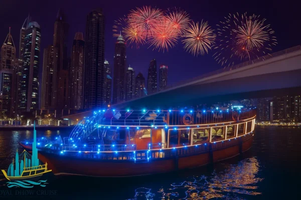 Marina-Dubai-New-Year-fireworks-dhow-cruise-sightseeing-views.webp Marina Dubai New Year fireworks Cruise 2026 in Dubai - Royal Dhow Cruise