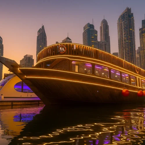 Dubai Marina Five Star Wooden Cruise NYE 2026 - Royal Dhow Cruise