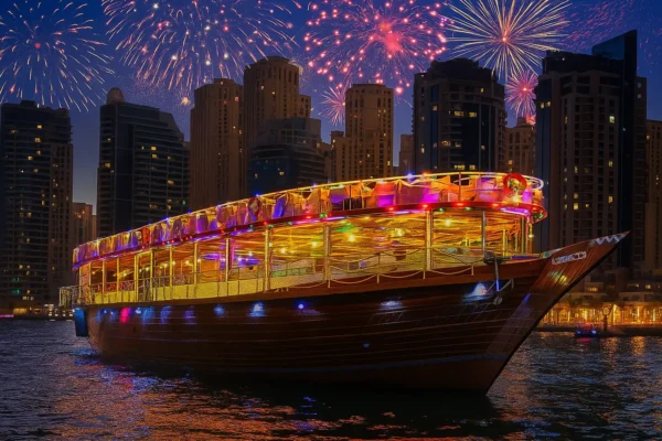 Basic Dhow Cruise Marina Dinner Package in Dubai
