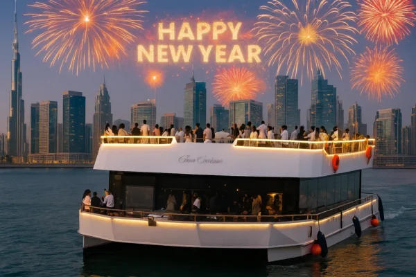 Business Class Canal Cruise Dubai NYE 2026- Royal Dhow Cruise