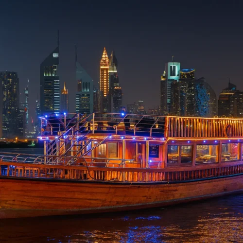 dhow-Cruise-Creek-Dinner-in-Dubai.webp Standard Dhow Cruise Creek Dinner in Dubai - Royal Dhow Cruise