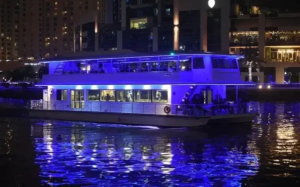 dhow-cruise-dubai-marina-night-buffet-entertainment.webp VIP Economy Eid Cruise Marina Deal in Dubai 2026 - Royal Dhow Cruise