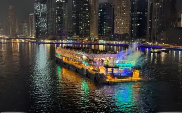 dubai-marina-five-star-mega-yacht-dinner-cruise-luxury-buffet-entertainment.webp Five Star Mega Yacht Marina Eid Deal in Dubai 2026