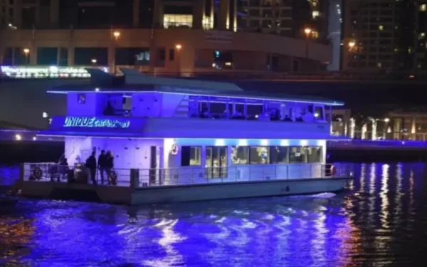 luxury-dhow-cruise-dubai-marina-sailing-skyline.webp VIP Economy Eid Cruise Marina Deal in Dubai 2026 - Royal Dhow Cruise