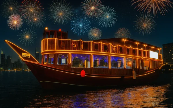 Burj Khalifa Cruise New Year Eve 2026 - Royal Dhow Cruise