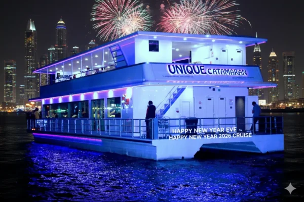 Unique Catamaran Dubai Marina Cruise Yacht New Year’s Eve 2026