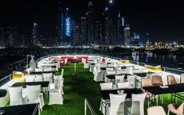 upper-deck-premium-dhow-cruise-golden-glass-cruise-marina-dubai-marina-buffet-dinner.webp Golden Glass Yacht Cruise Marina Deal in Dubai - Dubai Marina Glass Cruise