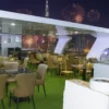 white-dinner-upper-deck-luxury-canal-cruise-dubai-nye-eve.webp Premium Luxury Dinner Canal Cruise Dubai NYE 2026- Royal Dhow Cruise